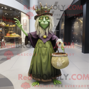 Olive Witch-mascottekostuum...