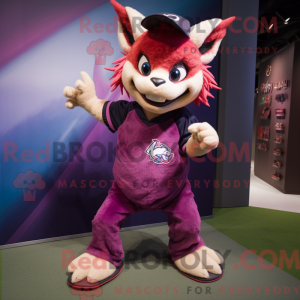 Magenta Chupacabra mascot...