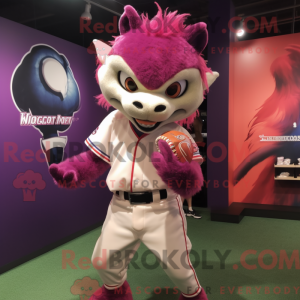 Magenta Chupacabra mascot...
