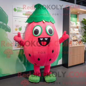 Rosa vannmelon mask kostyme...