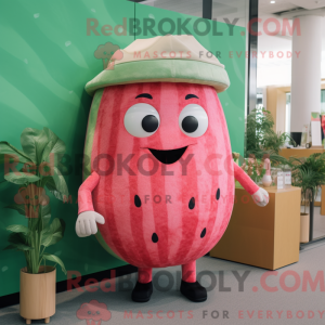 Rosa vannmelon maskot...