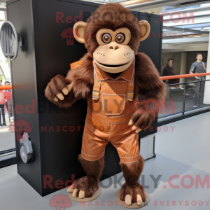 Rust Monkey mascot costume...