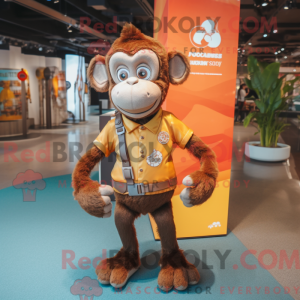 Rust Monkey maskot kostume...