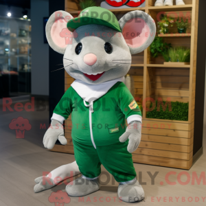 Grøn rotte maskot kostume...