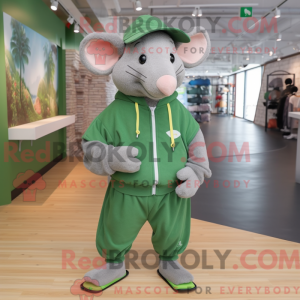 Mascotte de Rat vert...