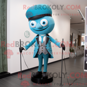 Cyan Tightrope Walker...