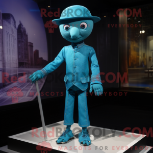 Cyan Tightrope Walker...