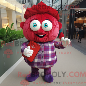 Red Cabbage mascot costume...