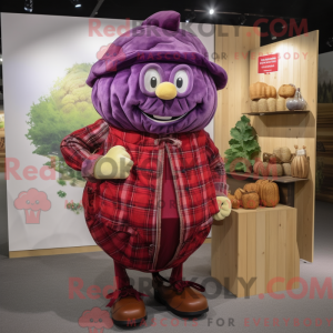 Red Cabbage mascot costume...