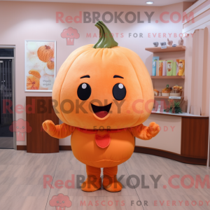 Peach Pumpkin mascot...