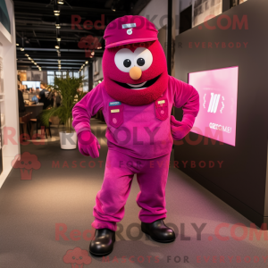 Magenta Soldier mascot...