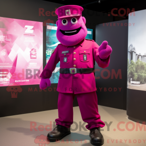 Magenta Soldier mascot...