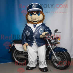 Navy Gyro mascot costume...