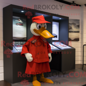Red Muscovy Duck mascot...