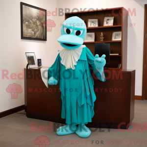 Teal Attorney mascot...