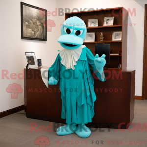 Teal Attorney Maskottchen...