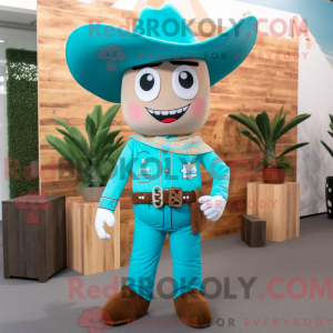 Turquoise Cowboy mascot...