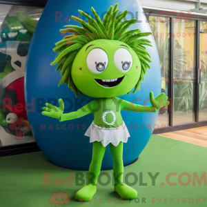 Olive Soccer Goal mascot...