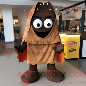 Brun Nachos maskot kostume...