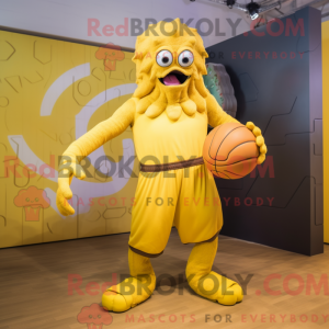 Lemon Yellow Kraken mascot...