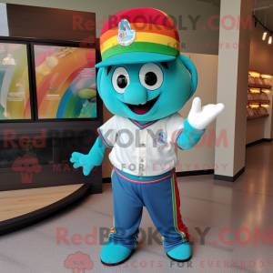 Turquoise Rainbow mascot...