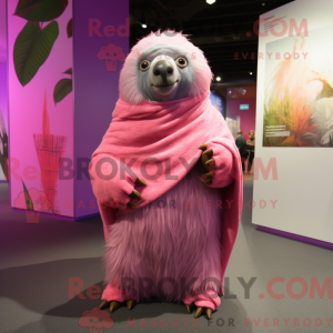 Pink Sloth Bear maskot...