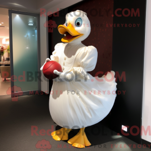 White Gosling maskot...