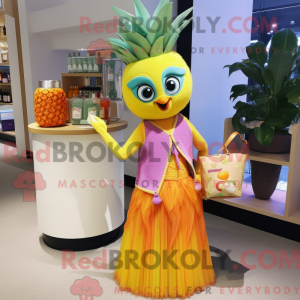 Mango mascot costume...
