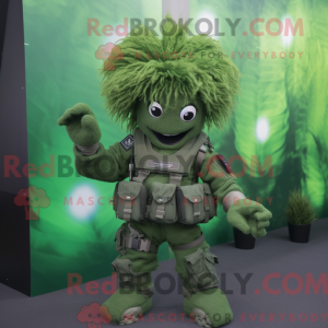 Personaggio mascotte verde...