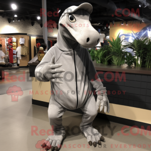 Gray Parasaurolophus mascot...