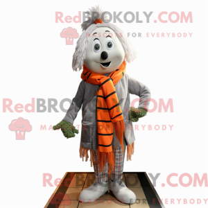 Sølv gulerod maskot kostume...