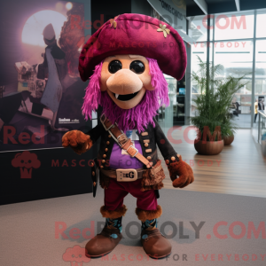 Magenta Pirate Maskot...