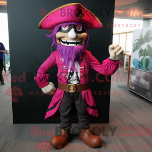 Magenta Pirate Maskot...