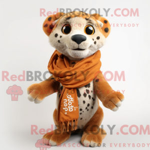 Rust Cheetah mascot costume...