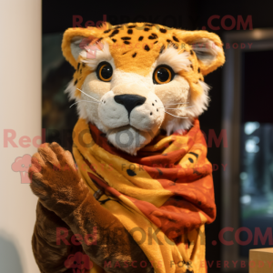 Rust Cheetah maskot kostume...