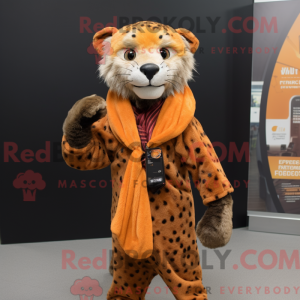 Rust Gepard maskot drakt...