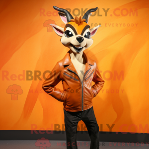 Orange Gazelle Maskottchen...
