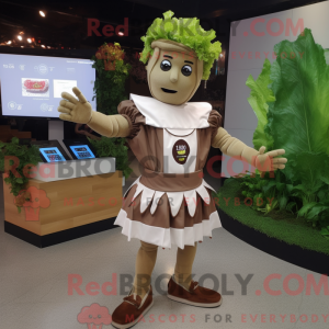 Brown Caesar Salad mascot...