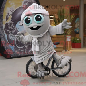 Gray Unicyclist mascot...