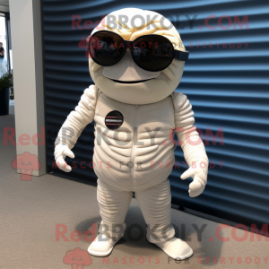 White Trilobite mascot...