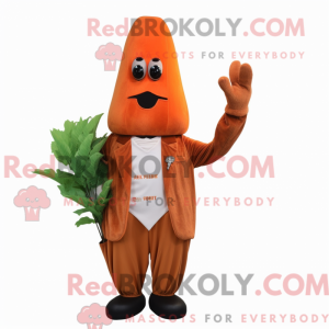Rust Carrot maskot drakt...