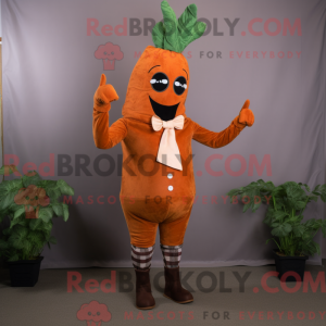 Rust Carrot mascot costume...