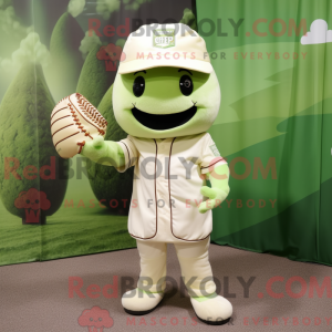 Cream Celery mascot costume...