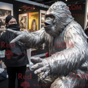 Silver Gorilla mascot...