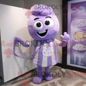 Lavendel Candy maskot...