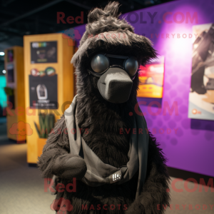 Black Llama mascot costume...