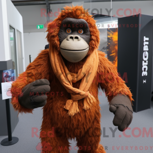 Rust Gorilla mascot costume...