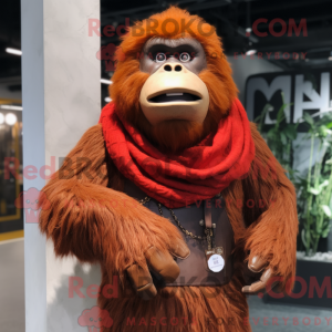 Rust Gorilla mascot costume...
