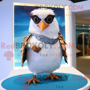 Cream Falcon maskot kostume...