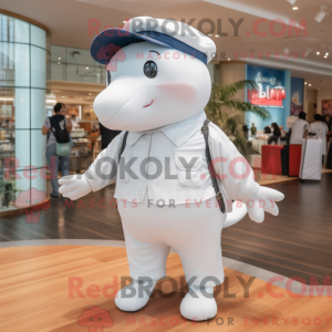 White Whale mascot costume...